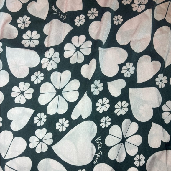 Kate Spade Spade Clover Hearts Caftan pink black coverup dress tunic - Picture 14 of 16